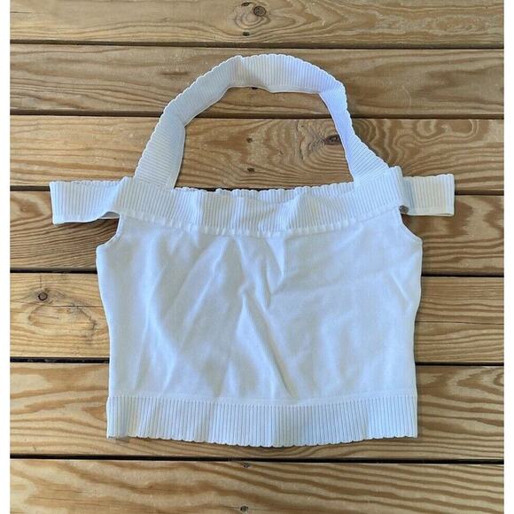 Marciano By Guess Sleeveless Crop Sweater Size Small Women’s White - Picture 1 of 7